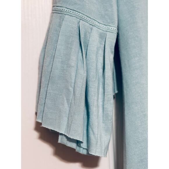 NWT Soft Surroundings Oleander Teal Dust Top, Size M - Picture 5 of 8